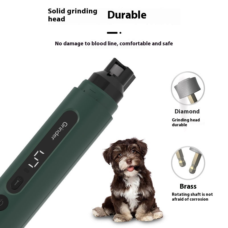 Quiet Electric Pet Nail Grinder - 5 Speed Rechargeable