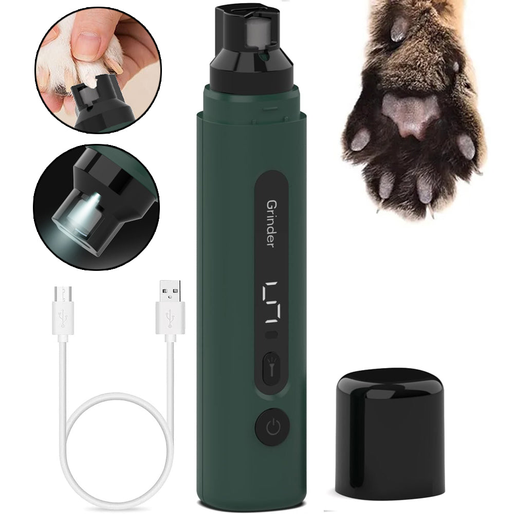 Quiet Electric Pet Nail Grinder - 5 Speed Rechargeable