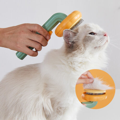 Self-Cleaning Pumpkin Pet Brush - For Dogs & Cats