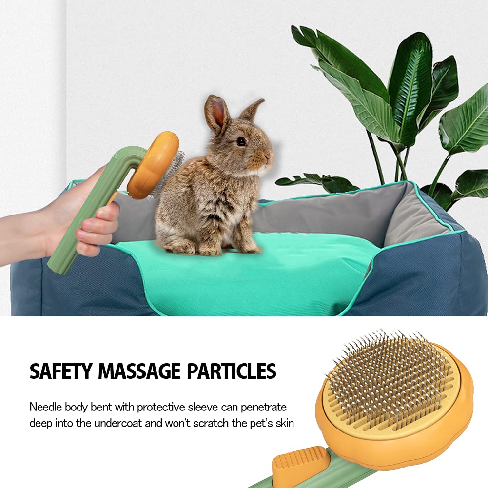 Self-Cleaning Pumpkin Pet Brush - For Dogs & Cats