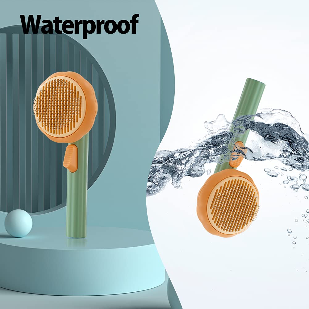 Self-Cleaning Pumpkin Pet Brush - For Dogs & Cats