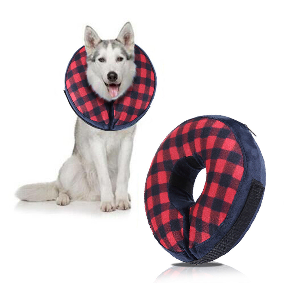 Inflatable Recovery Collar for Dogs & Cats - Soft Cone Alternative