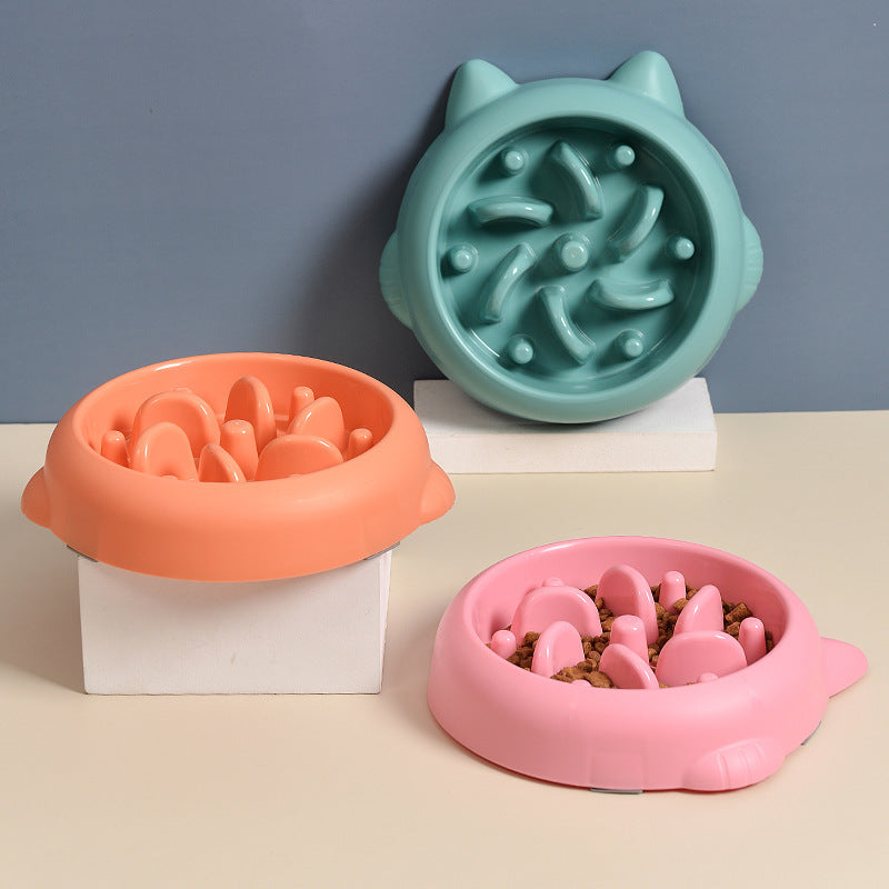 Anti-Choking Slow Feeder Bowl - For Dogs & Cats